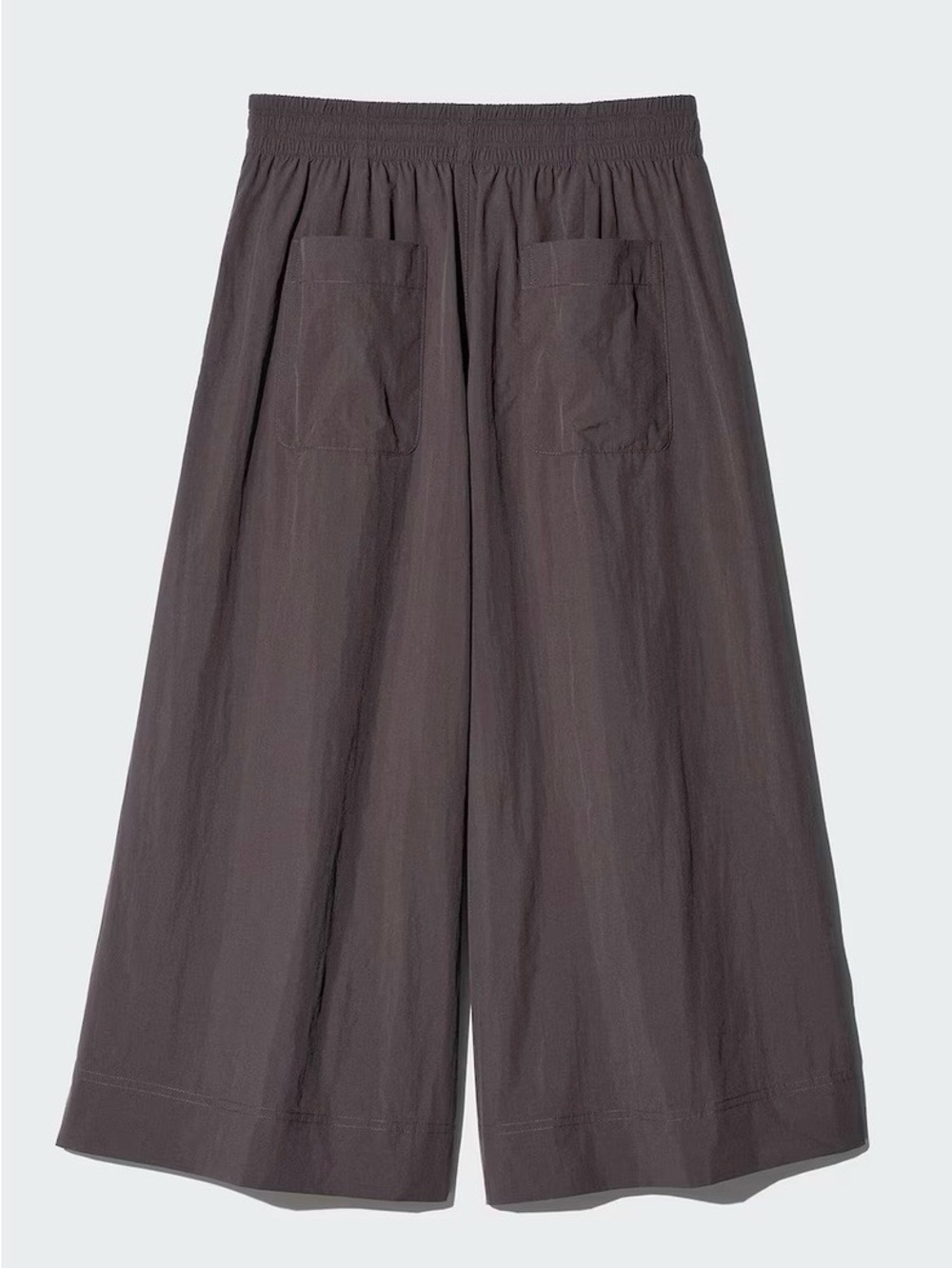 Uniqlo Black Wide-Leg Cropped Palazzo Pants - Picture 3 of 3